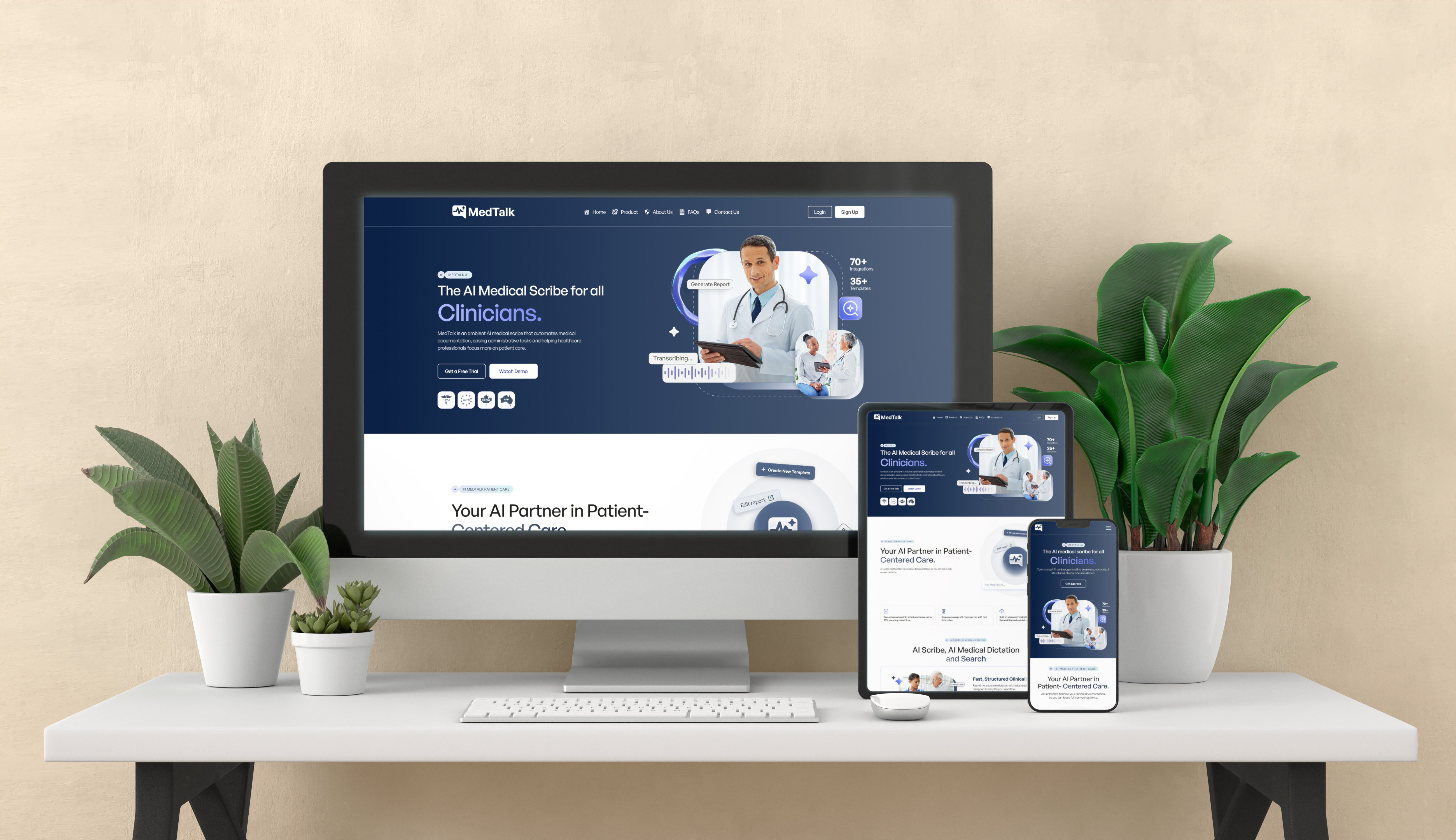 MedTalk UI Mockup